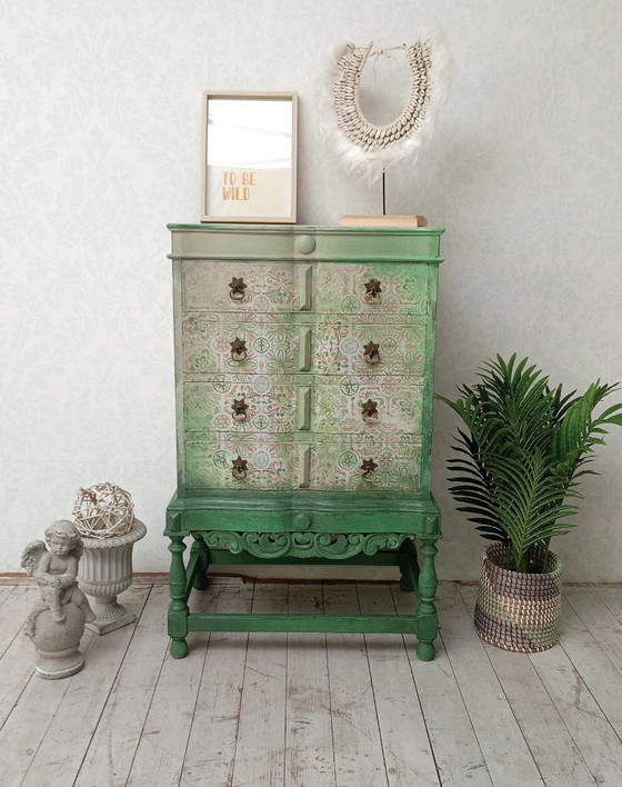 Mobile in Legno Vintage – Cassettiere, Wood, Brass (photo 5 of 5)