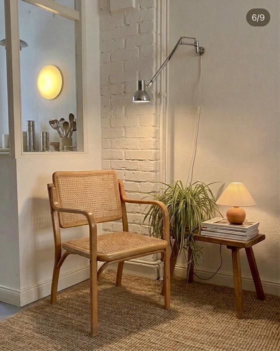 B-16 Stoel uit de jaren 70, ontworpen door Mirjana Maračić – Mundus, Fauteuils, Wood, Rattan (photo 3 of 11)
