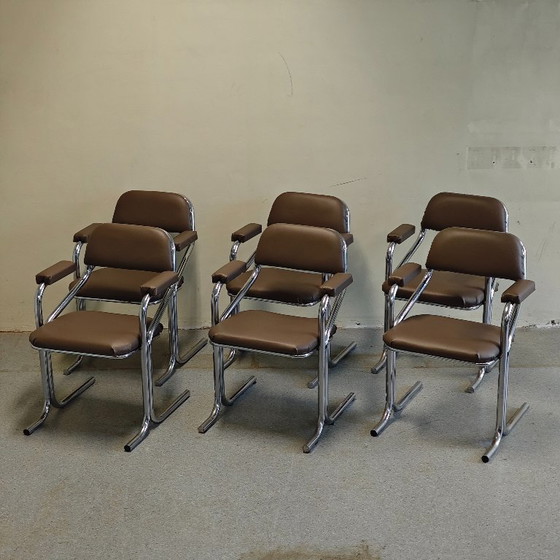 Vintage Jerry Johnson Eetkamerstoelen – Skai (photo 2 of 11)
