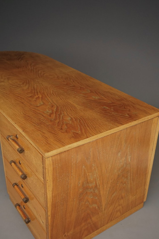 Scrivania francese Art Déco autoportante in legno di frassino, anni '30 – Scrivanie, Wood (photo 17 of 23)