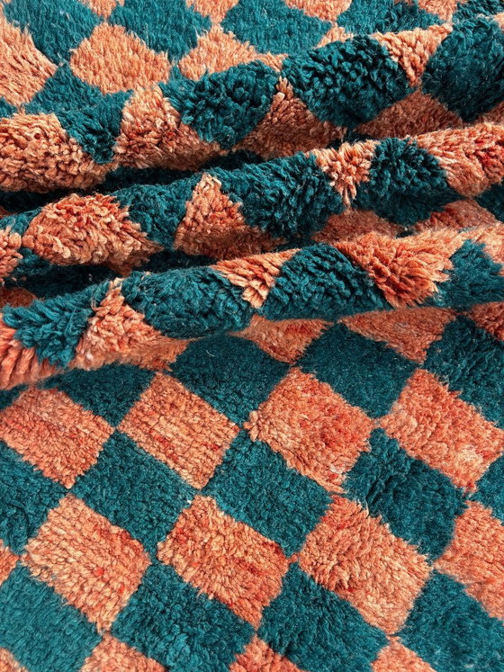 Image 1 of Tapis marocain à carreaux 190 x 280 cm, tapis en laine fait main – Mrirt Rug – Tapis