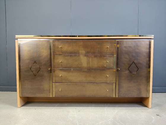 Image 1 of Credenza vintage in ottone di belgochrom, anni '70