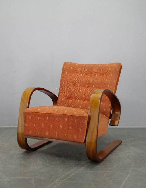 Tank-Sessel von Miroslav Navratil, laminiertes Bugholz, 1930er Jahre