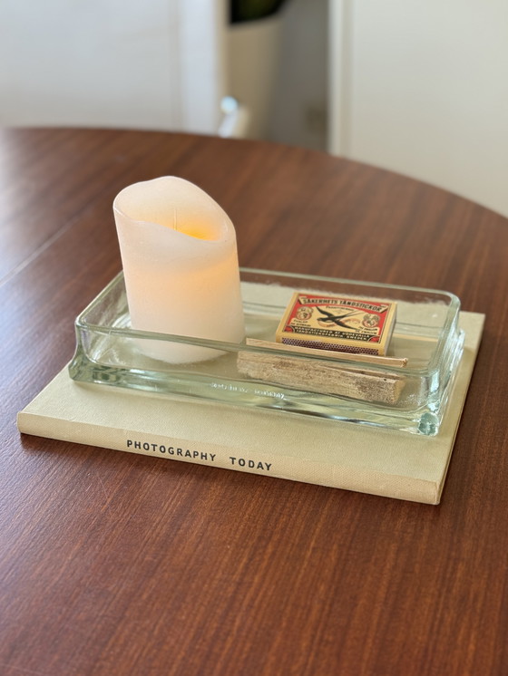 Image 1 of Vintage West Germany glazen schaal Le Corbusier & Perriand stijl – jaren 50