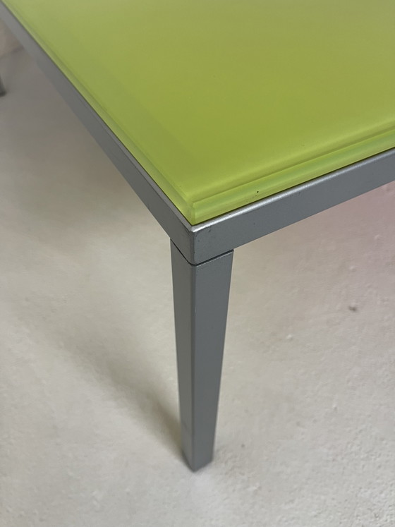 Tableau Mondrian Ciacci vintage en Italie vers 1980. – Tables basses, Glass, Metal (photo 11 of 15)