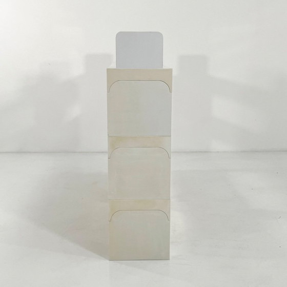 Image 1 of Weißes modulares Regal von Olaf Von Bohr für Kartell, 1970er Jahre