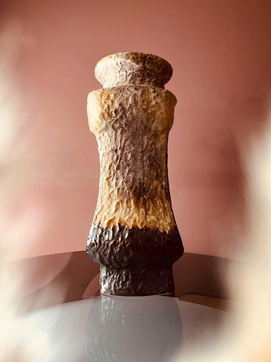 Image 1 of Sculptural brutalist ceramic vase West Germany