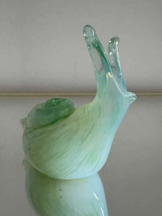 Image 1 of Lumaca in vetro di Murano opalescente antico