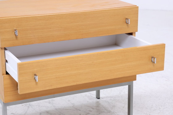 Image 1 of Mini cassettiera vintage degli anni '60 | Cassettiera del Medio Secolo | Contenitore retrò in legno #06-61