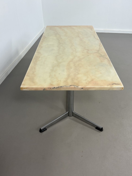 Image 1 of Vintage Marmeren Travertin Salontafel