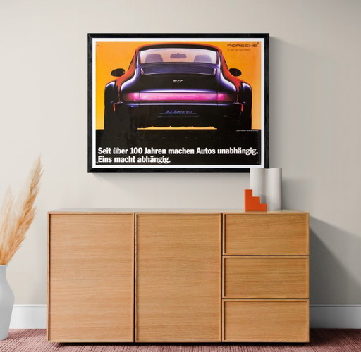 Porsche 911 – 30 Jahre 911 – 1993 – Póster original vintage Porsche – Automotriz, moderno – 76 x 101 cm