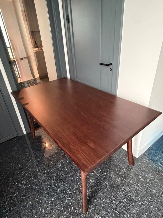 Tavolo da pranzo in legno massello di noce, marrone, Tavoli da pranzo, Modern (foto 2 di 6)