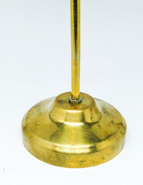 Mid-Century Glass Pendant Lamp by Polam, Poland 1950s – Metal (photo 3 of 6)