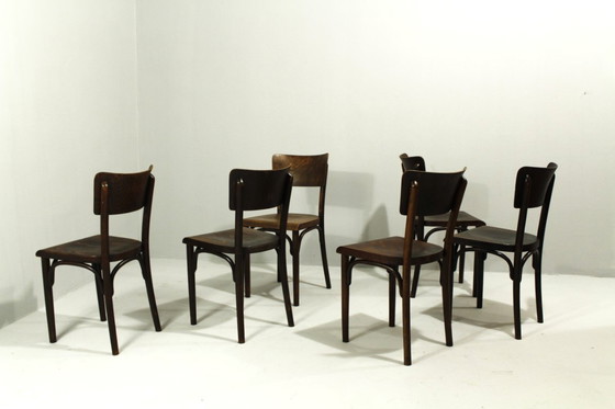 Image 1 of Sedie da pub di Thonet, anni '30, set da 6