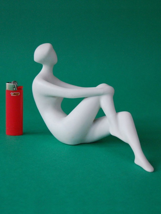 Image 1 of Vintage Royal Dux figurine of a seated woman, 1960s