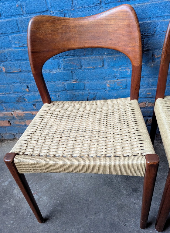 Image 1 of Silla 4x de mediados de siglo - Arne Hovmand Olsen para Mogens Kold