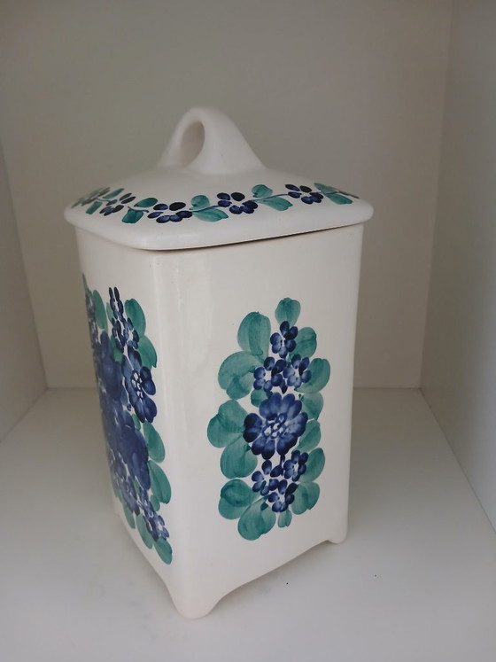 Pot de rangement vintage Wloclawek Fajans Pologne fason 9102 – Accessoires de cuisine, Ceramic (photo 2 of 8)
