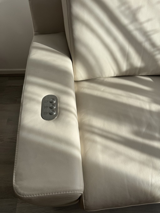 W. Schillig Sessel / Stuhl aus hochwertigem Leder mit 2 Sitzhöhen