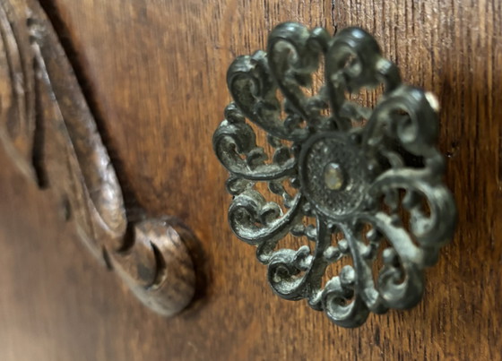 Image 1 of 2 comodini Mid-Century in rovere impiallacciato