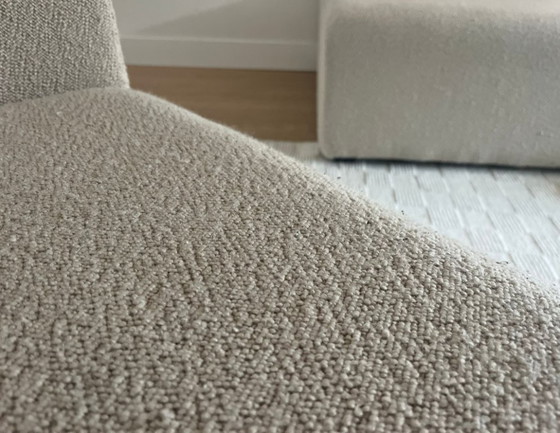 Image 1 of Divano chaise longue Hay Mags - Tessuto torba, colore sabbia