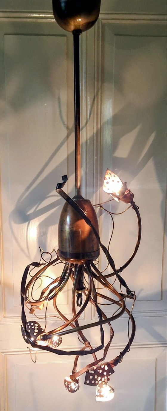 Pieter Spruyt Lampe, Pendelleuchten, Metall, Messing, Braun (Foto 9 von 12)