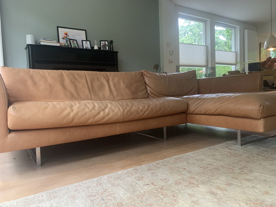 Montis Axel 2,5-Sitzer mit Chaiselongue – Ecksofas, Leather, Metal (photo 5 of 5)
