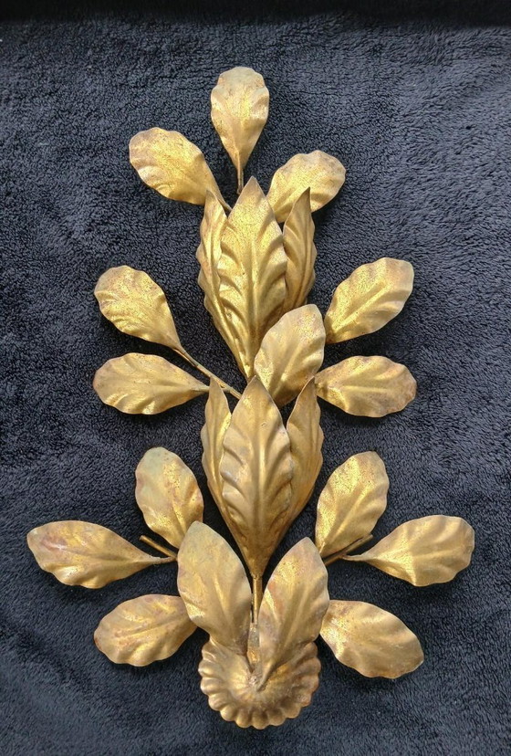 Image 1 of LAMPADA DA PARETE HANS KOGL IN METALLO ORO