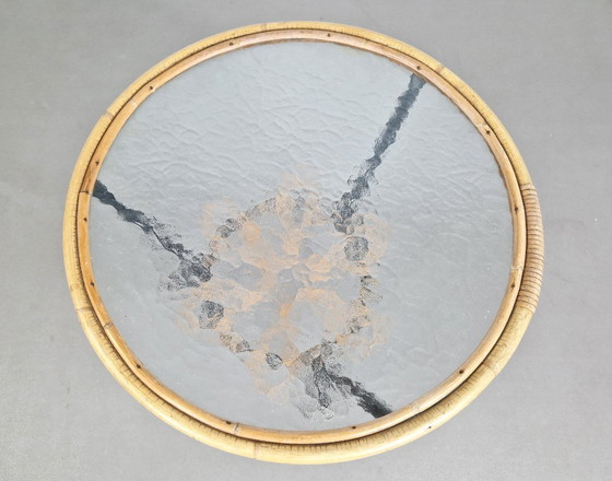 Image 1 of Rohé Noordwolde | Rattan-Beistelltisch | 1960er Jahre