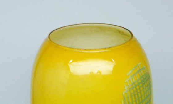 Pop Art Pendant Lamp, Poland, 1950s – Glass, Metal (photo 3 of 13)