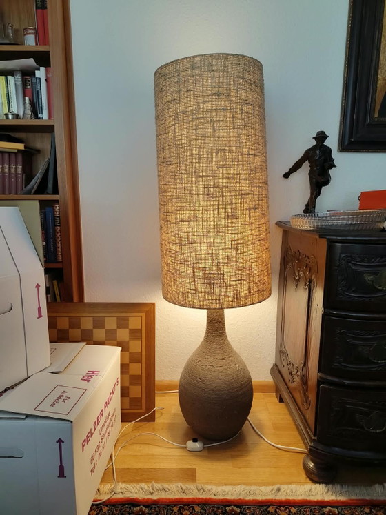 Original XXL Krösselbach Ceramic Floor Lamp / Table Lamp 60s 70s – Vintage Mid Century (Design: Cläre Zange) (photo 2 of 7)