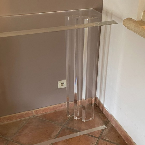 Image 1 of Consola cinética Marais International. 1980. Plexiglás.