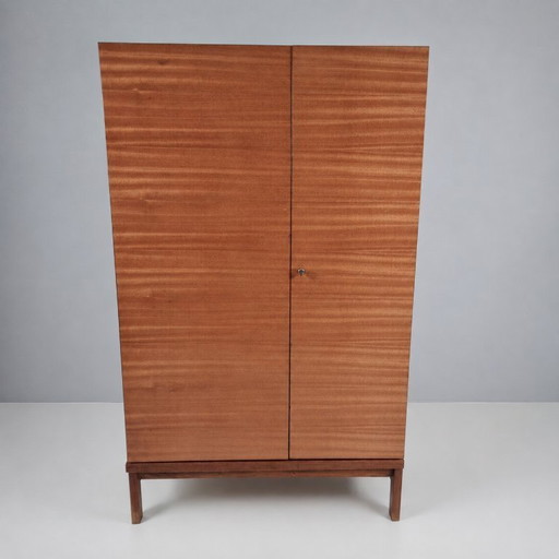 Vintage kledingkast in beukenhout, jaren 70