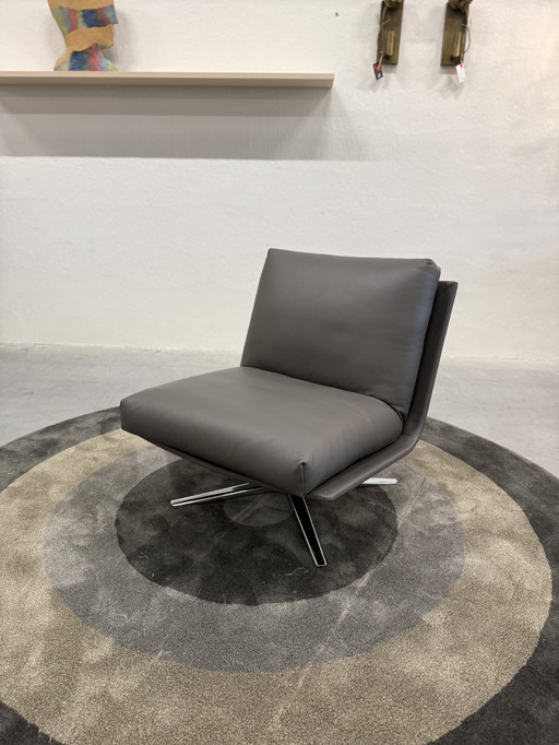 Leolux Kudo Drehsessel Ceras Flint Leder