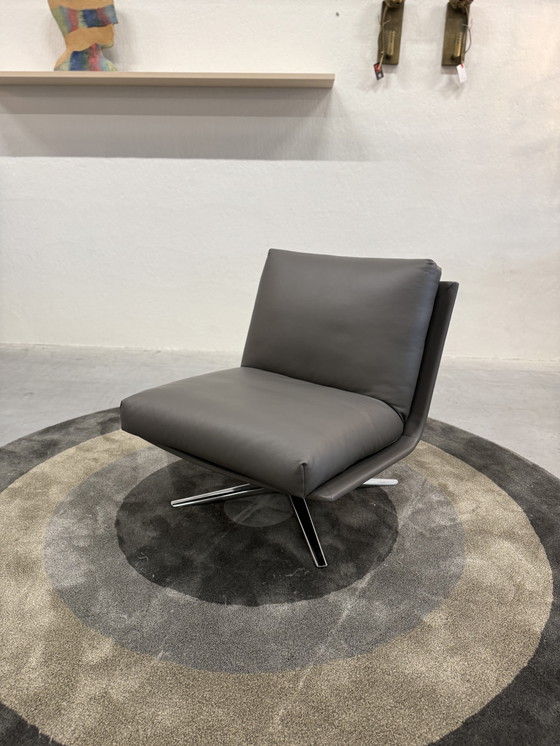 Image 1 of Leolux Kudo Drehsessel Ceras Flint Leder