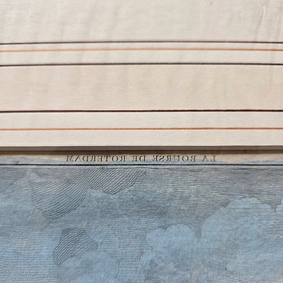 Image 1 of Impresión óptica de la Bolsa de Valores de Róterdam, de 1762.