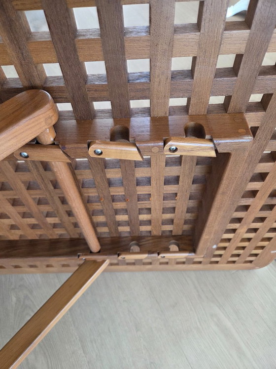 Teak bloktafel 150x75 verstelbaar/opvouwbaar – Wood (photo 8 of 9)