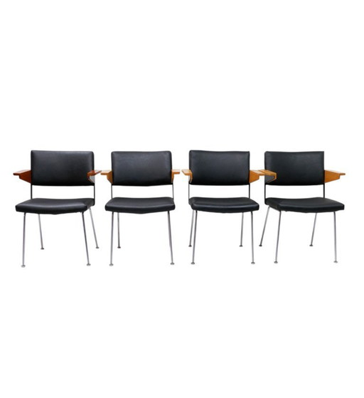 Set van 4 Cordemeyer stoelen voor Gispen