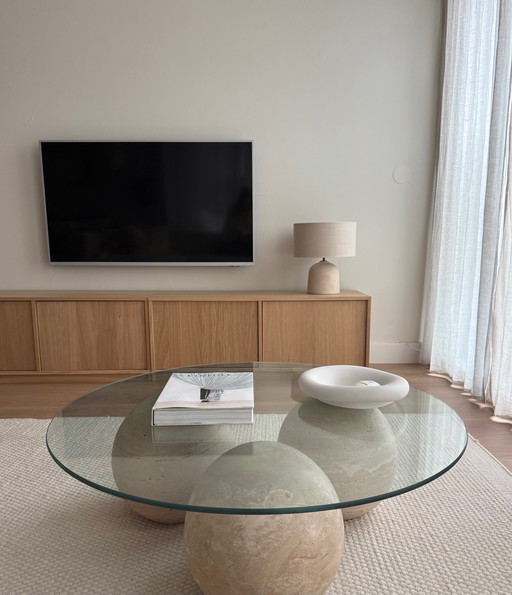 Vintage travertine coffee table