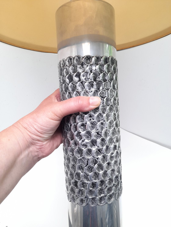 Image 1 of Brutalist lamp Willy Luyckx for Aluclair 1960s