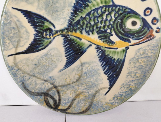 Piatto da parete di design spagnolo vintage, Puigdemont, La Bisbal Anni '60 – Decorazioni murali, Ceramic (photo 4 of 11)