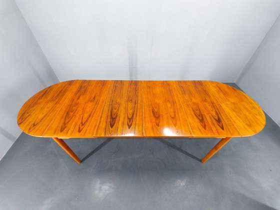 Image 1 of Danish Mid Century Teak Extendable Dining Table, 1960s