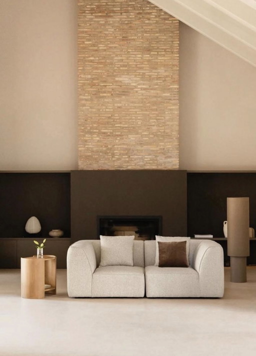 Sklum modulares 2-teiliges Sofa in Bouclé-Stoff – neu im Karton