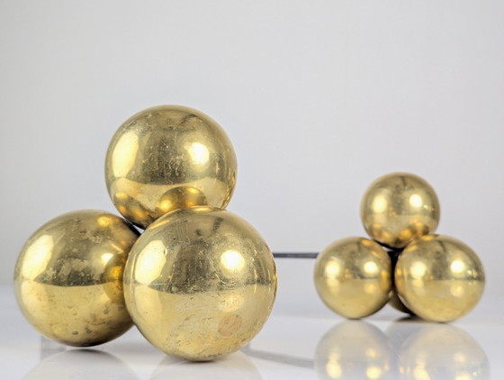 Image 1 of Alari in bronzo e ferro battuto di Jacques Adnet, anni '30