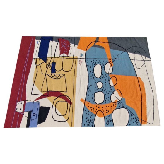 Le Corbusier UNESCO 1962 Handgewebter Wandteppich | Textilkunst | 200 × 300 cm (79 × 118 Zoll) (photo 3 of 13)