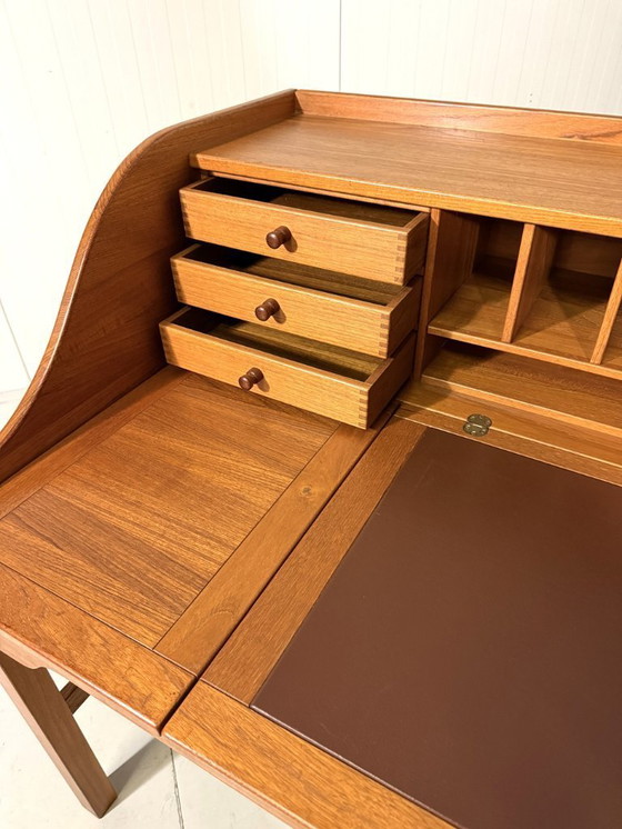 Image 1 of Escritorio de teca de Andreas Hansen para Hadsten Træindustri, Dinamarca 1980