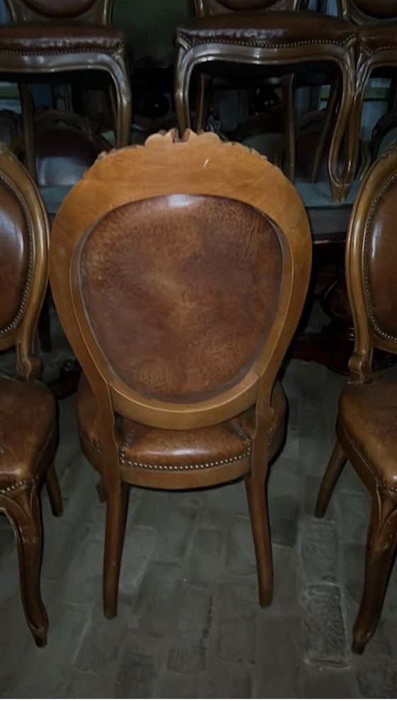 Image 1 of 6 medaillion eetkamer stoelen