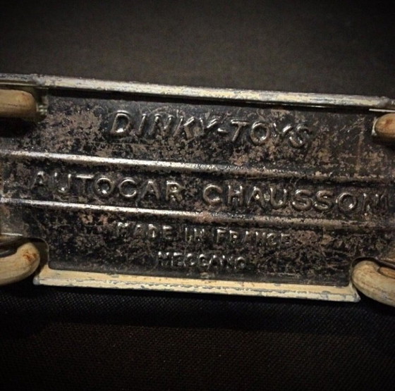 Image 1 of Vintage Dinky Toys Autocar Chausson Méccano – 15 cm Long, Metal Collectible Model Bus - 2Y02