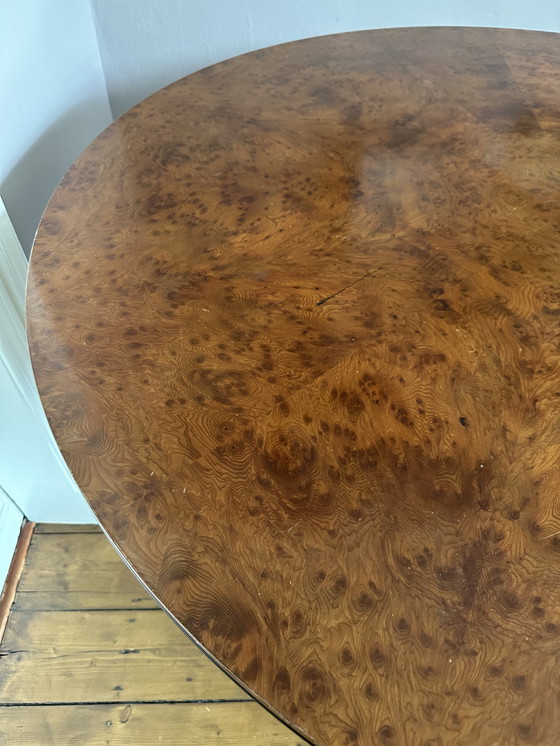 Image 1 of Giorgetti eetkamerset Tafel 50732 radica & Stoelen Ballerina Rosso Bulgare