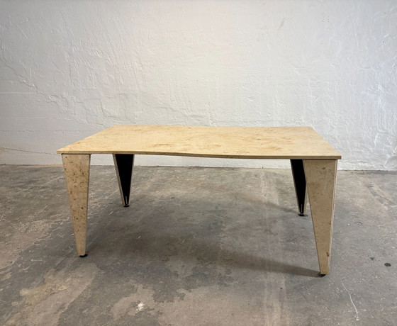 Image 1 of Vintage natural stoon / tessellated dining table 