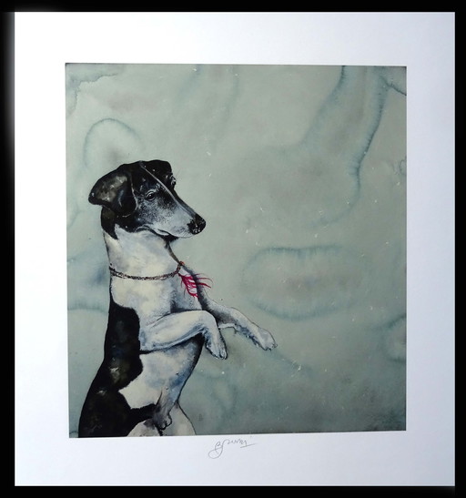 Bruno Bruni - My Dog - Meneloa - Giclèe 2017 - Handgesigneerd